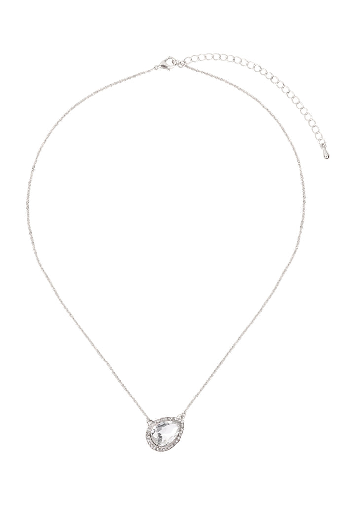 TEARDROP SHAPE PENDANT NECKLACE