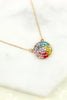 RAINBOW ROUND SHAPE CHAIN NECKLACE