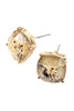 12MM CUSHION CUT POST EARRINGS