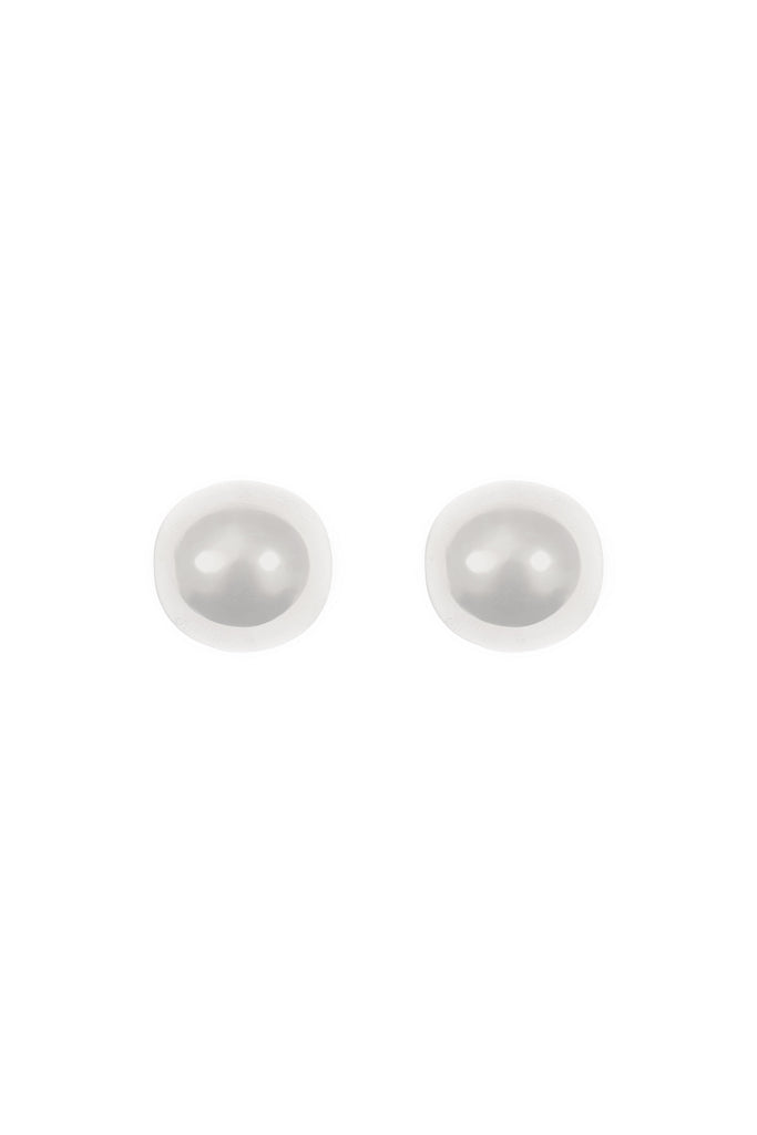 PUFFY DOME STUD EARRINGS