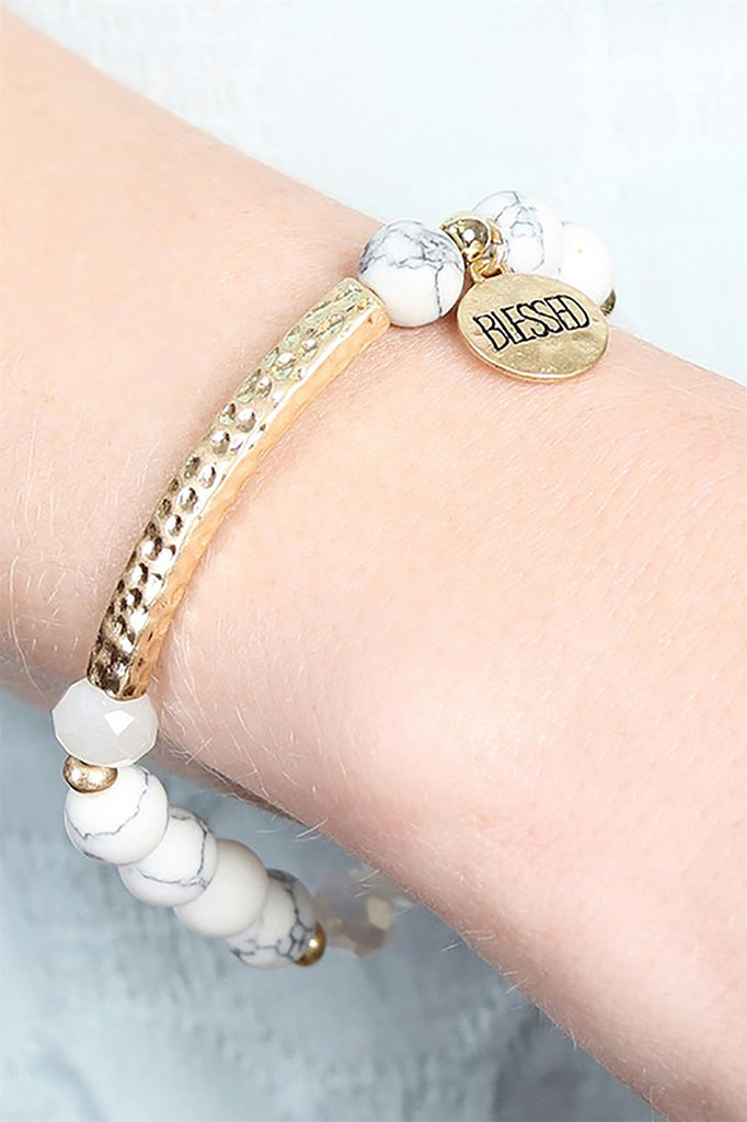 BLESSED CHARM NATURAL STONE BRACELET