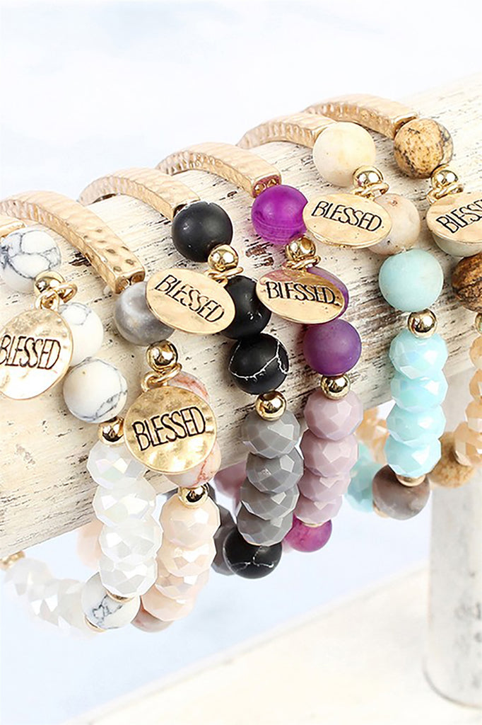 BLESSED CHARM NATURAL STONE BRACELET