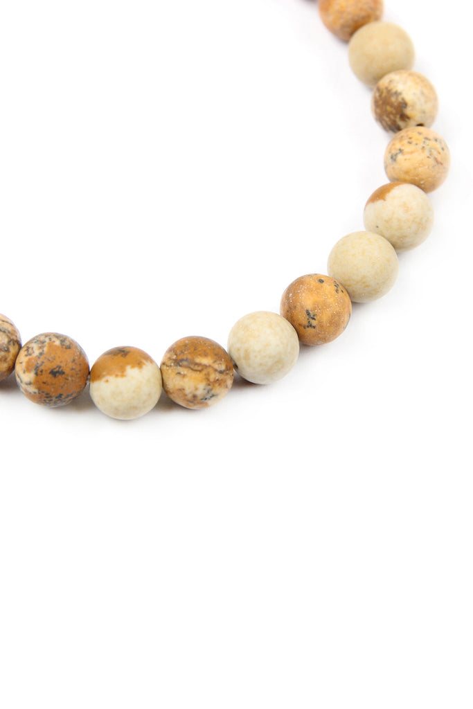 "BELIEVE, HOPE, FAITH" NATURAL STONE STRETCH BRACELET