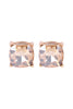 AE0088 - GLASS CUSHION POST EARRINGS