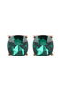 AE0088 - GLASS CUSHION POST EARRINGS