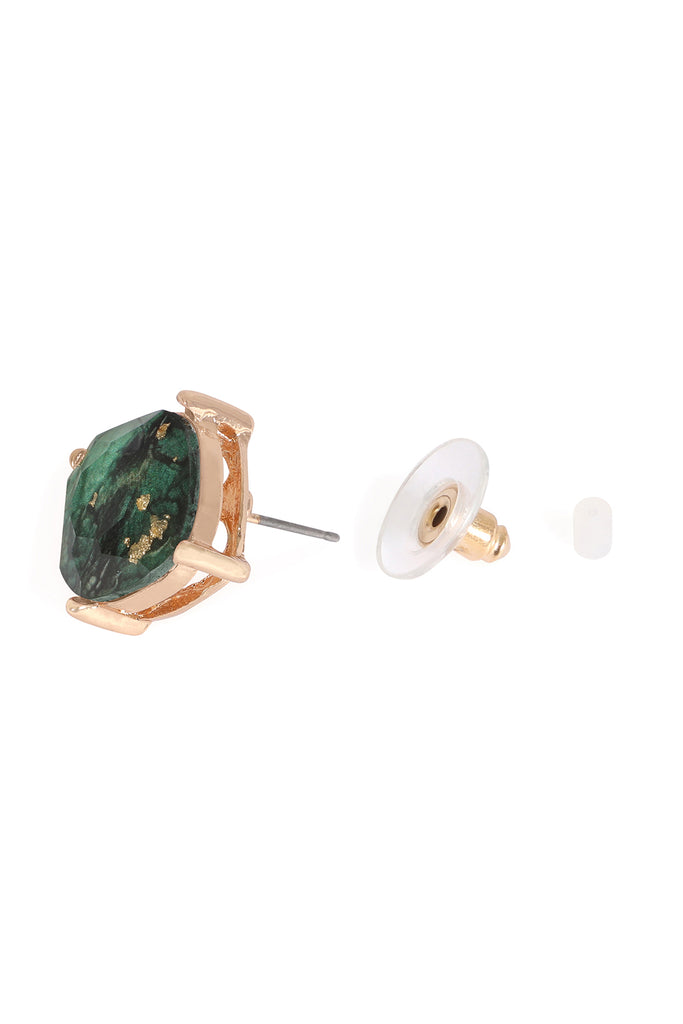 MARBLE EPOXY STUD EARRINGS