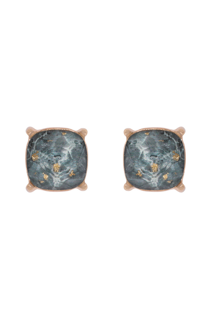 MARBLE EPOXY STUD EARRINGS