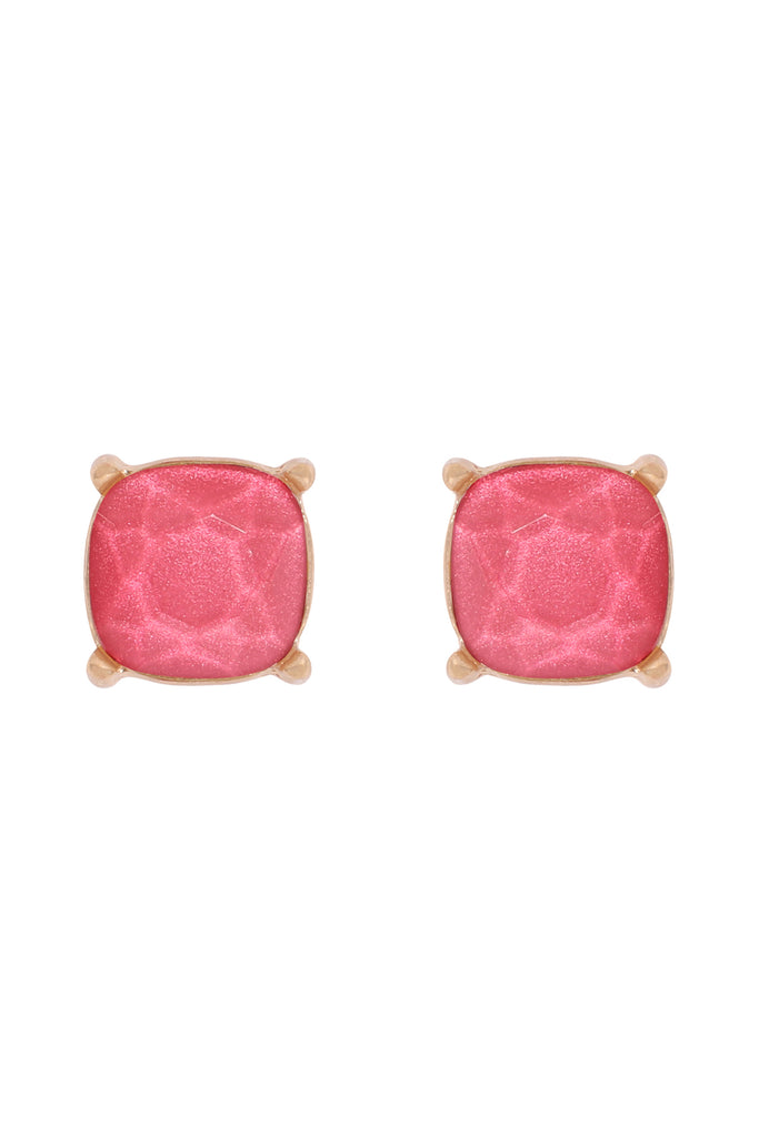 FINE GLITTER EPOXY STUD EARRINGS