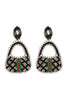 BAG SHAPE SEED BEADS EARRINGS