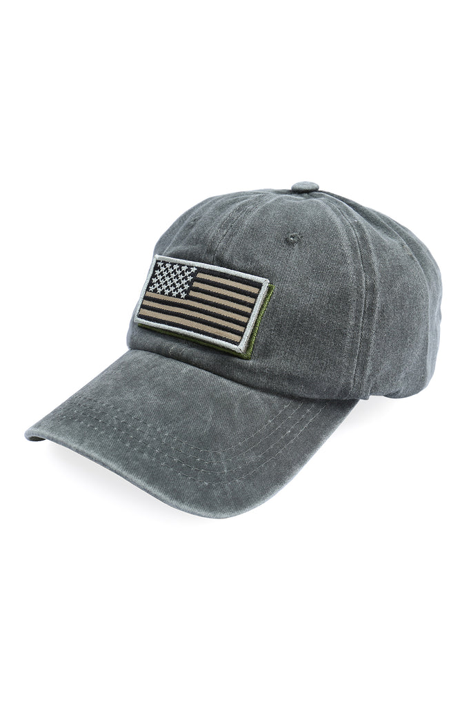 USA DOUBLE PATCH FLAG BASEBALL CAP