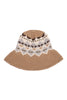 NORDIC PATTERN KNITTED BUCKET HAT