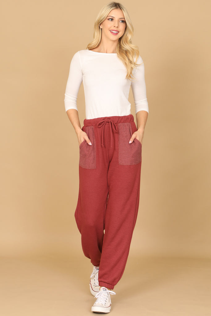 WAIST TIE JOGGER PANTS