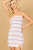 MULTI KNIT TUBE STRIPE DRESS