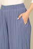 PLEATED SOLID SQUARE PANTS