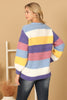 COLOR BLOCK KNITTED SWEATER