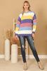 COLOR BLOCK KNITTED SWEATER