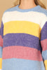 COLOR BLOCK KNITTED SWEATER