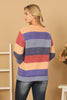 COLOR BLOCK KNITTED SWEATER