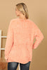 PLUS SIZE CHUNKY CHENILLE KNIT SCALLOPED HEM SWEATER