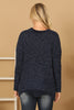 CHUNKY CHENILLE KNIT SWEATER WITH SCALLOPED HEM SWEATER