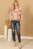 TERRY KNITTED FLORAL SWEATER