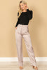 SATINY STRAIGHT PANTS