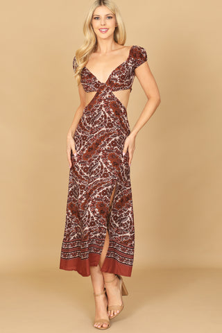 Printed Maxi Tank Dress