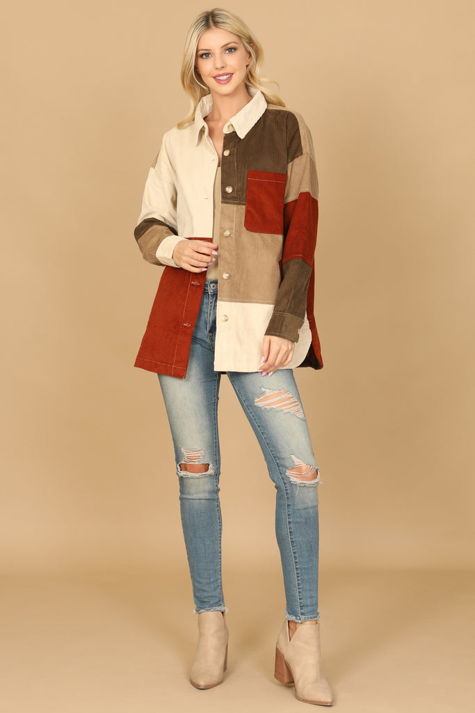 COLOR BLOCK JACKET