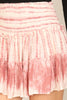 TIE DYE SMOCKED RUFFLE SKIRT