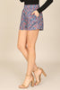 ELASTIC WAIST FLORAL SHORT