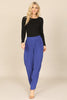 PLEATED SIDE POCKET ANKLE TROUSER PANTS