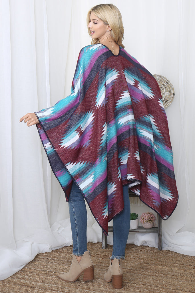 NAVOJO PATTERN WARMER KIMONO