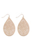 E1094 - FILIGREE TEARDROP HOOK EARRINGS