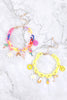 ACETATE CHAIN FLOWER, PINEAPPLE, SMILEY CHARM TROPICAL BRACELET