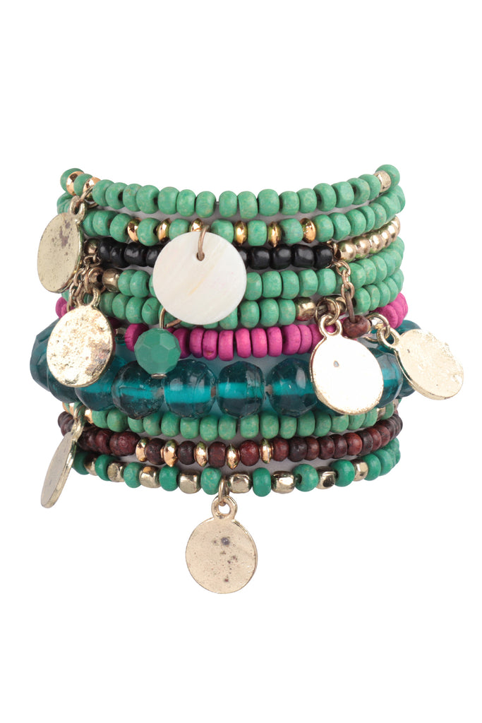 Cibola Fashion Navajo Stackable Charm Bracelets - Turquoise - Accessorize  In Style