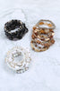 CHARM MIX BEADS NATURAL STONE WOOD LAYERED VERSATILE BRACELET SET