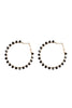 ZIGZAG GLASS BEADS HOOP EARRINGS ASSORTED SET