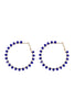 ZIGZAG GLASS BEADS HOOP EARRINGS ASSORTED SET