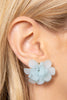 HDE3889 - ACRYLIC FLOWER PETALS POST STUD EARRINGS