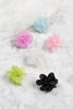 HDE3889 - ACRYLIC FLOWER PETALS POST STUD EARRINGS