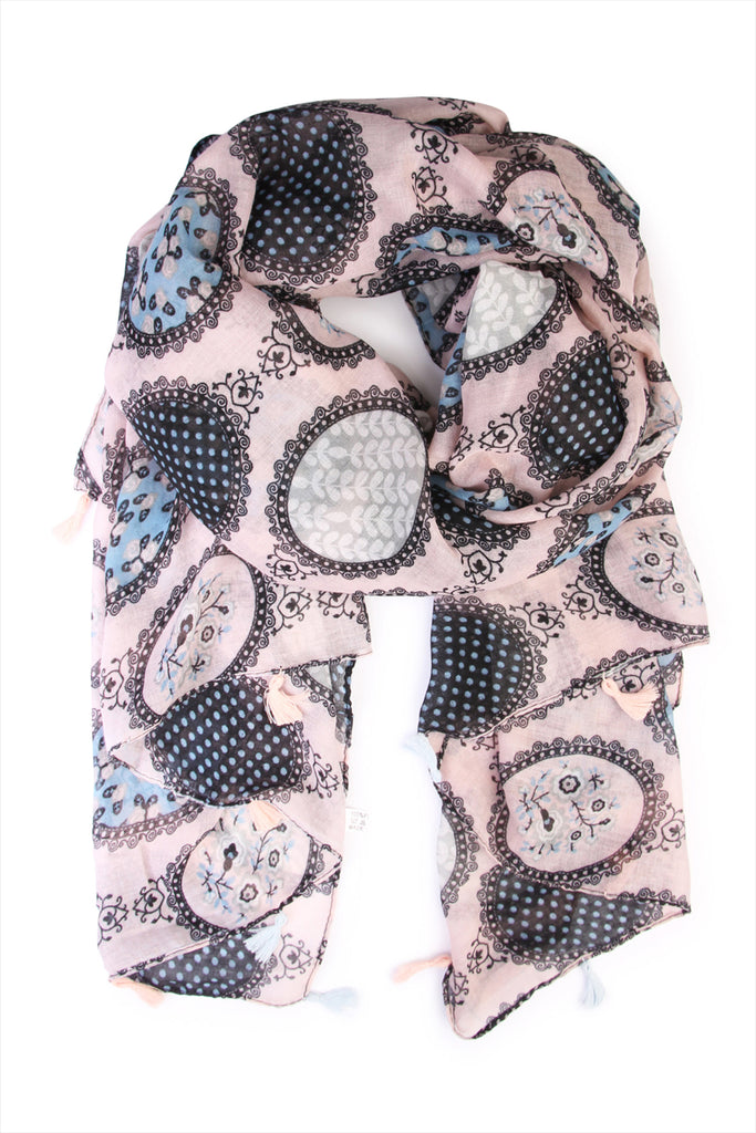 MULTIPRINTED OBLONG SCARF