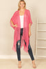 HDF2498 - GLITTERED FRINGED OPEN CARDIGAN