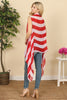 HDF2837 - USA ACCENT KIMONO VEST