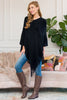 ASYMMETRIC FRINGE PONCHO