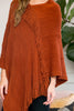 ASYMMETRIC FRINGE PONCHO