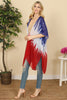 HDF3170 - DISTRESSED OMBRE OPEN FRONT KIMONO