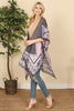 HDF3368 - BOHEMIAN OPEN FRONT TASSEL KIMONO