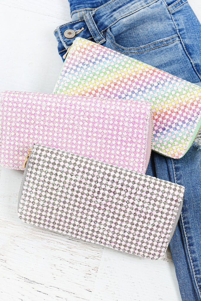 PATTERN PRINT ZIPPER WALLET