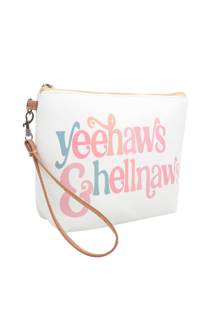 "Yeehaws & Hellnaws" Cosmetic Bag