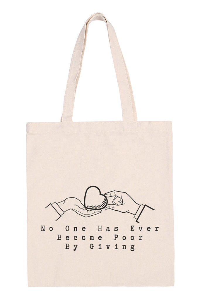 NO ONE HAS EVER PRINT TOTE BAG